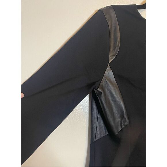 DS Lab black body con dress with leather panel inserts size 12 - Picture 14 of 14